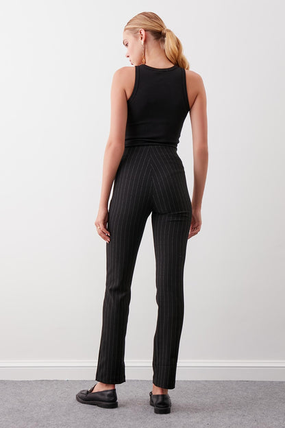 ZIPPERED DIAMOND TROUSERS