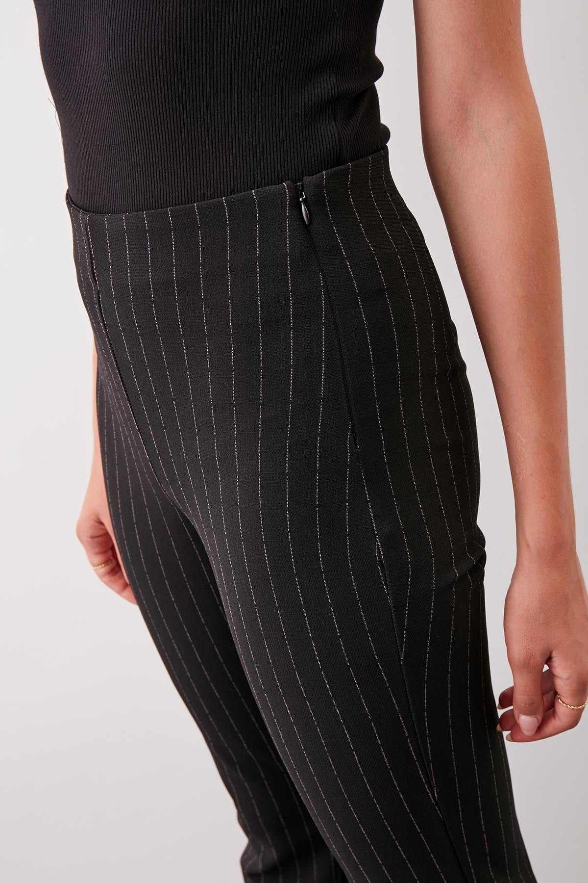 ZIPPERED DIAMOND TROUSERS