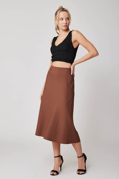 SKIRT WITH THE ZIPPER