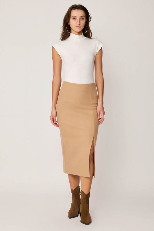 KNITTED SKIRT WITH ZIPPERS