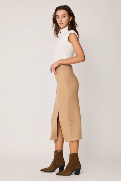 KNITTED SKIRT WITH ZIPPERS