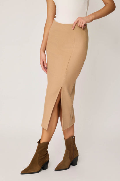 KNITTED SKIRT WITH ZIPPERS