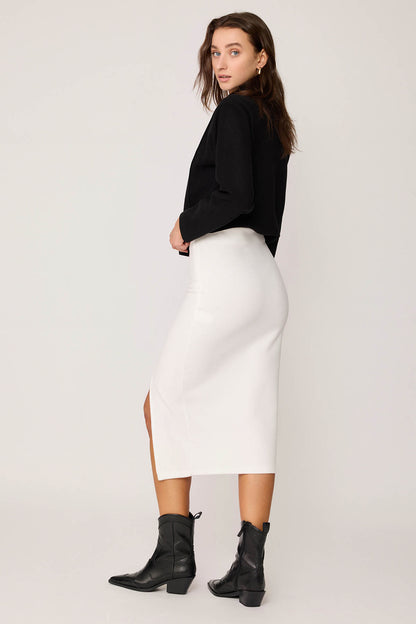 KNITTED SKIRT WITH ZIPPERS