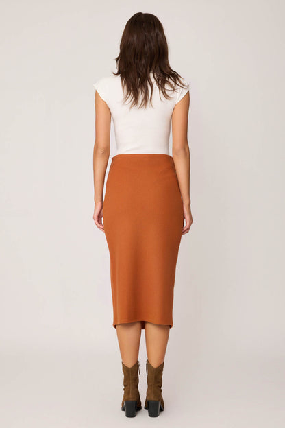 KNITTED SKIRT WITH ZIPPERS