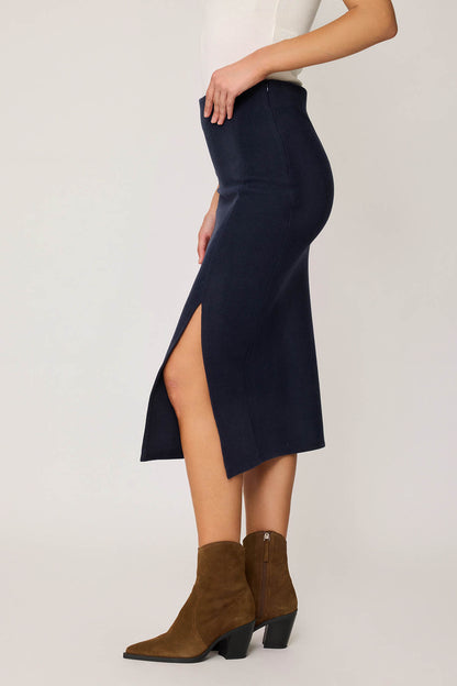 KNITTED SKIRT WITH ZIPPERS
