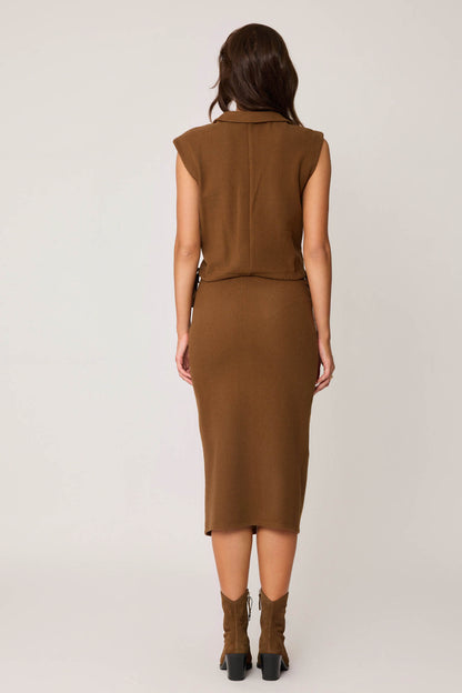 KNITTED SKIRT WITH ZIPPERS