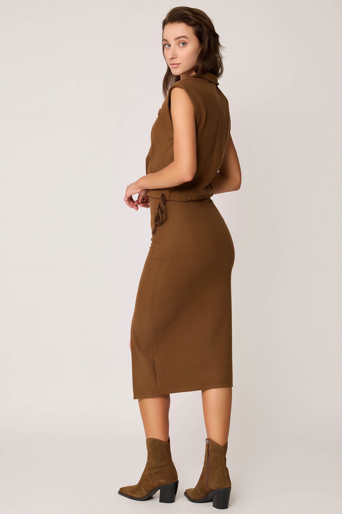 KNITTED SKIRT WITH ZIPPERS
