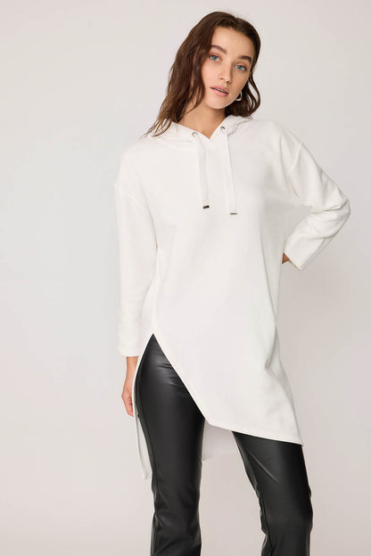 TUNIC WITH SPLIT HOODIE
