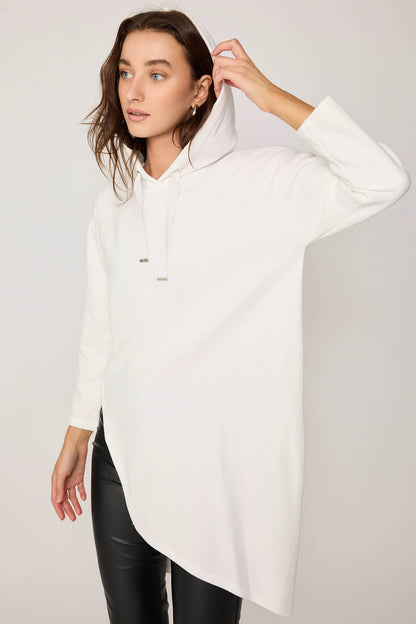TUNIC WITH SPLIT HOODIE