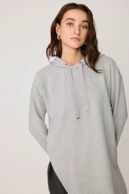 TUNIC WITH SPLIT HOODIE