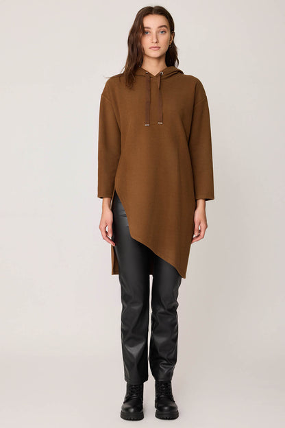 TUNIC WITH SPLIT HOODIE