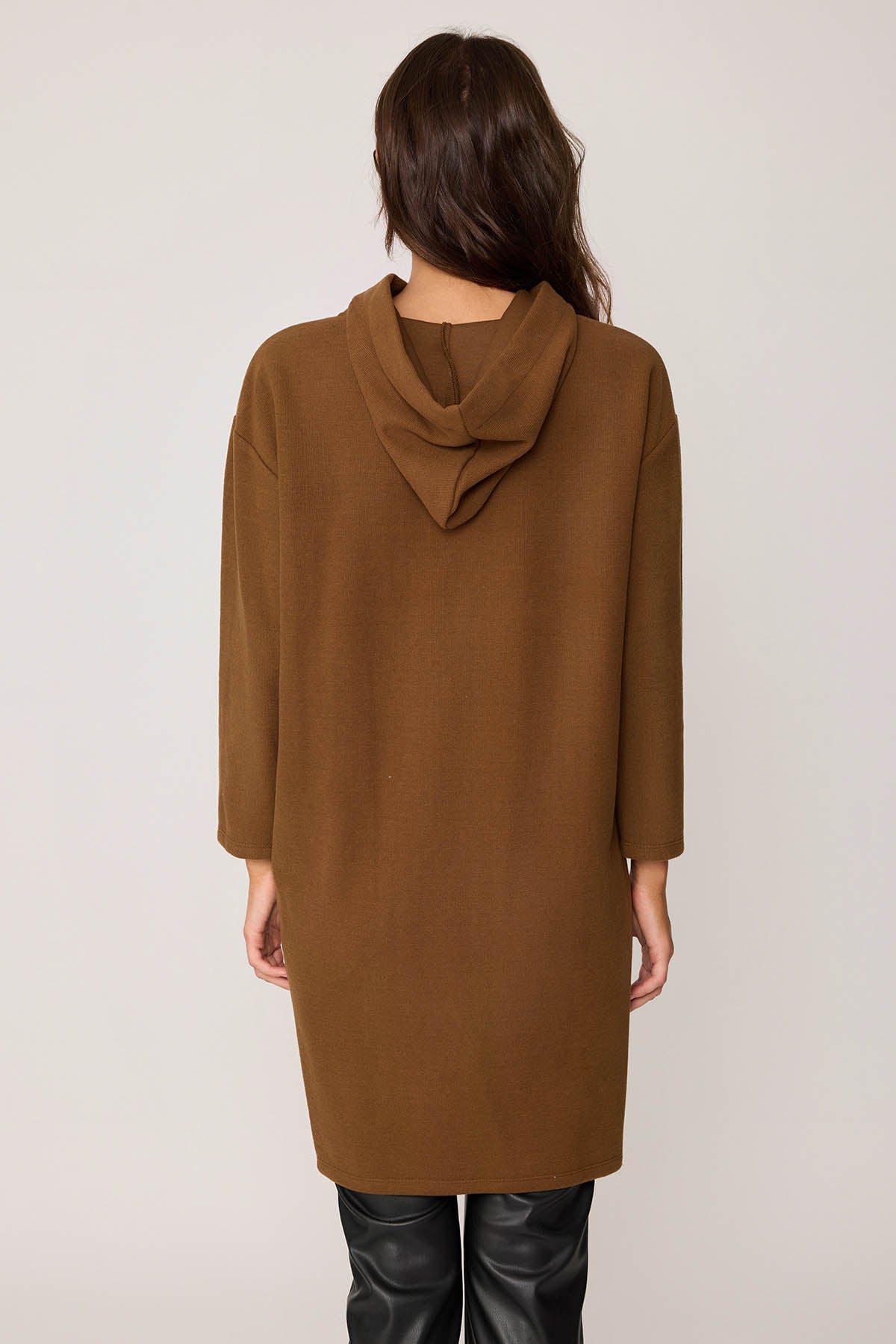 TUNIC WITH SPLIT HOODIE