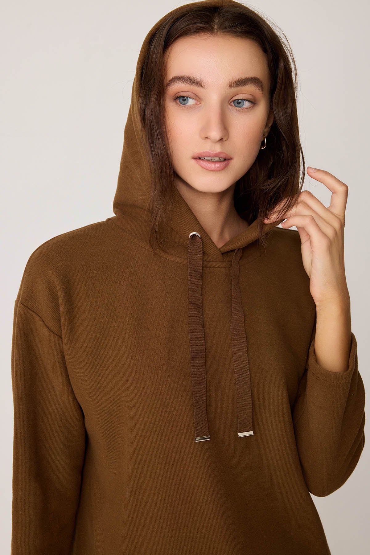 TUNIC WITH SPLIT HOODIE