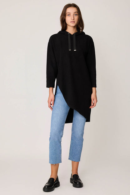TUNIC WITH SPLIT HOODIE