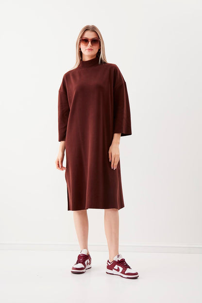 HIGH FASHION KNITTED ELEGANT DRESS