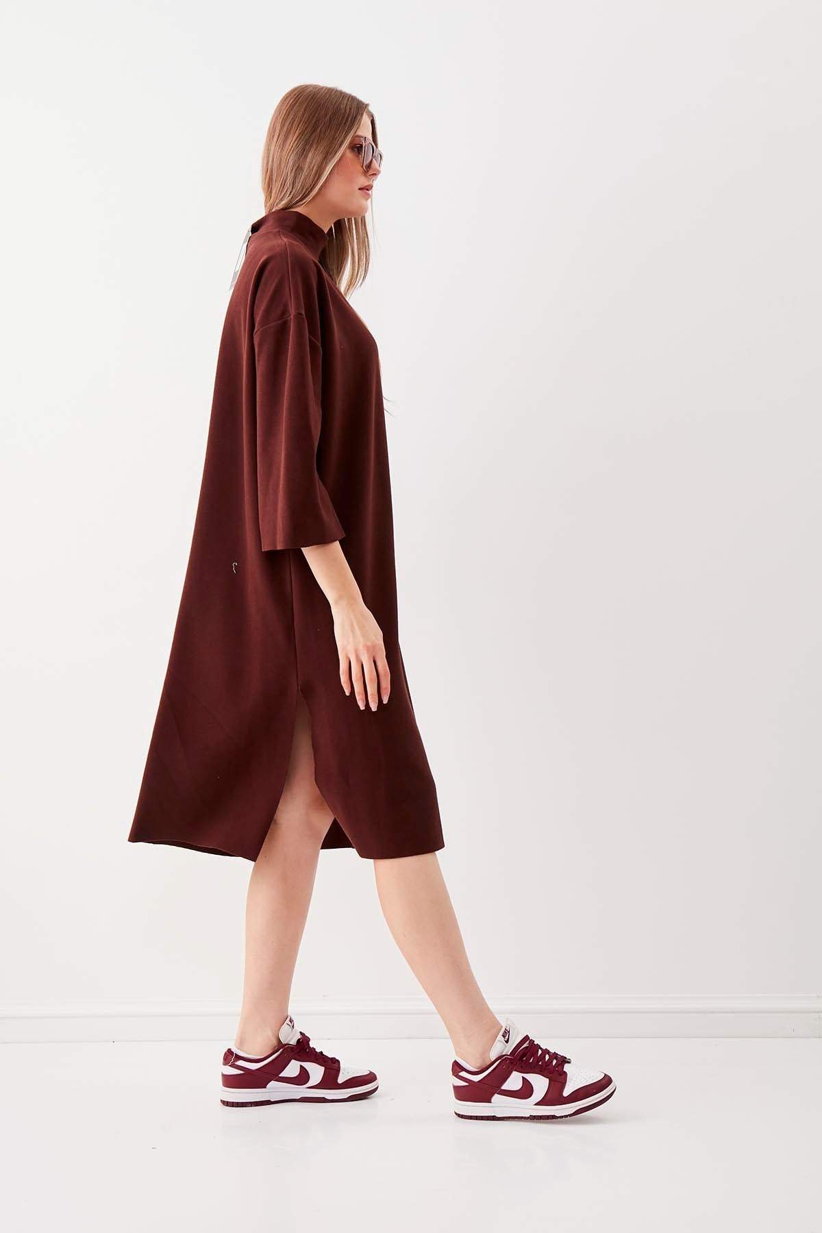 HIGH FASHION KNITTED ELEGANT DRESS