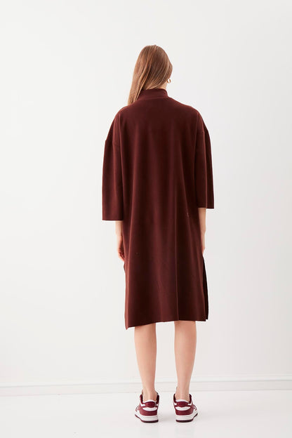 HIGH FASHION KNITTED ELEGANT DRESS