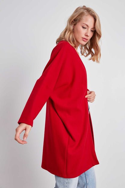 BAT SLEEVE KNITTED CARDIGAN