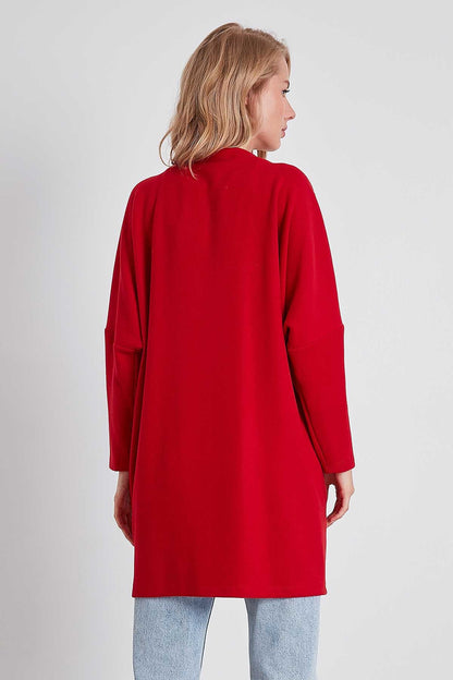 BAT SLEEVE KNITTED CARDIGAN