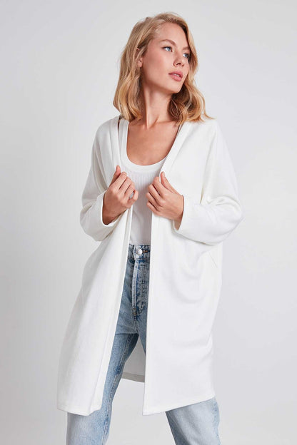 BAT SLEEVE KNITTED CARDIGAN