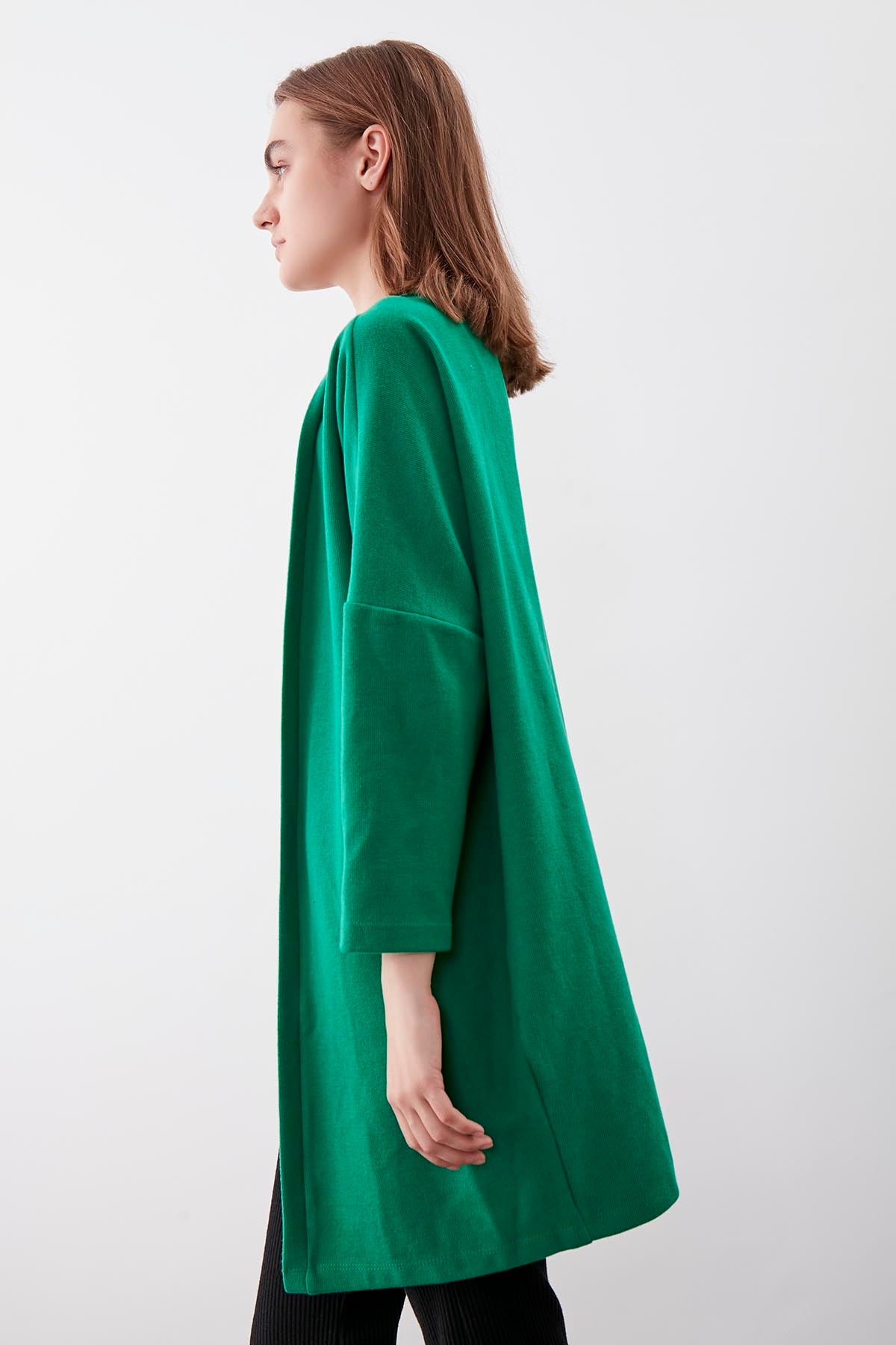 BAT SLEEVE KNITTED CARDIGAN