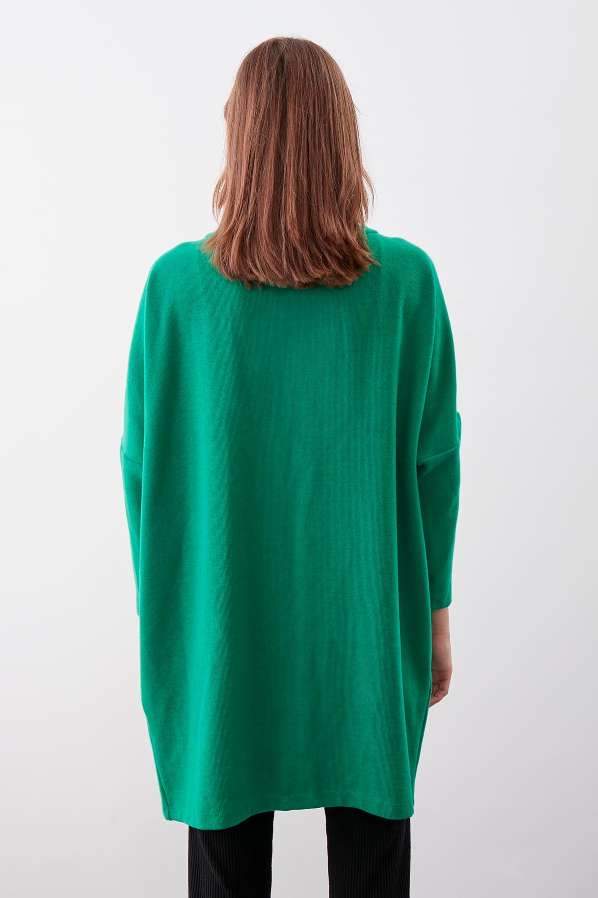 BAT SLEEVE KNITTED CARDIGAN