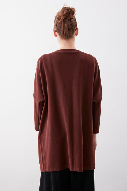 BAT SLEEVE KNITTED CARDIGAN