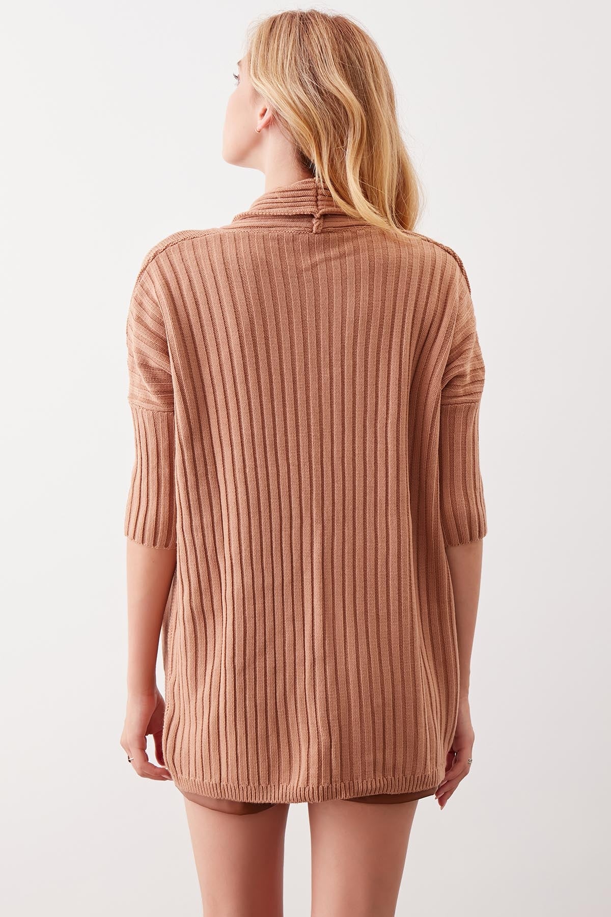 BAT SLEEVE LOOSE KNITTED CARDIGAN