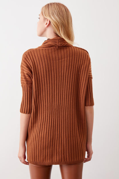 BAT SLEEVE LOOSE KNITTED CARDIGAN