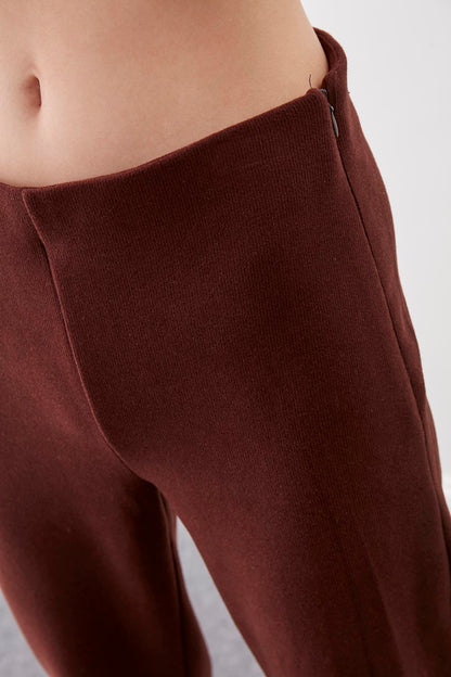 HIGH ELASTANE WAIST KNITTED TROUSERS