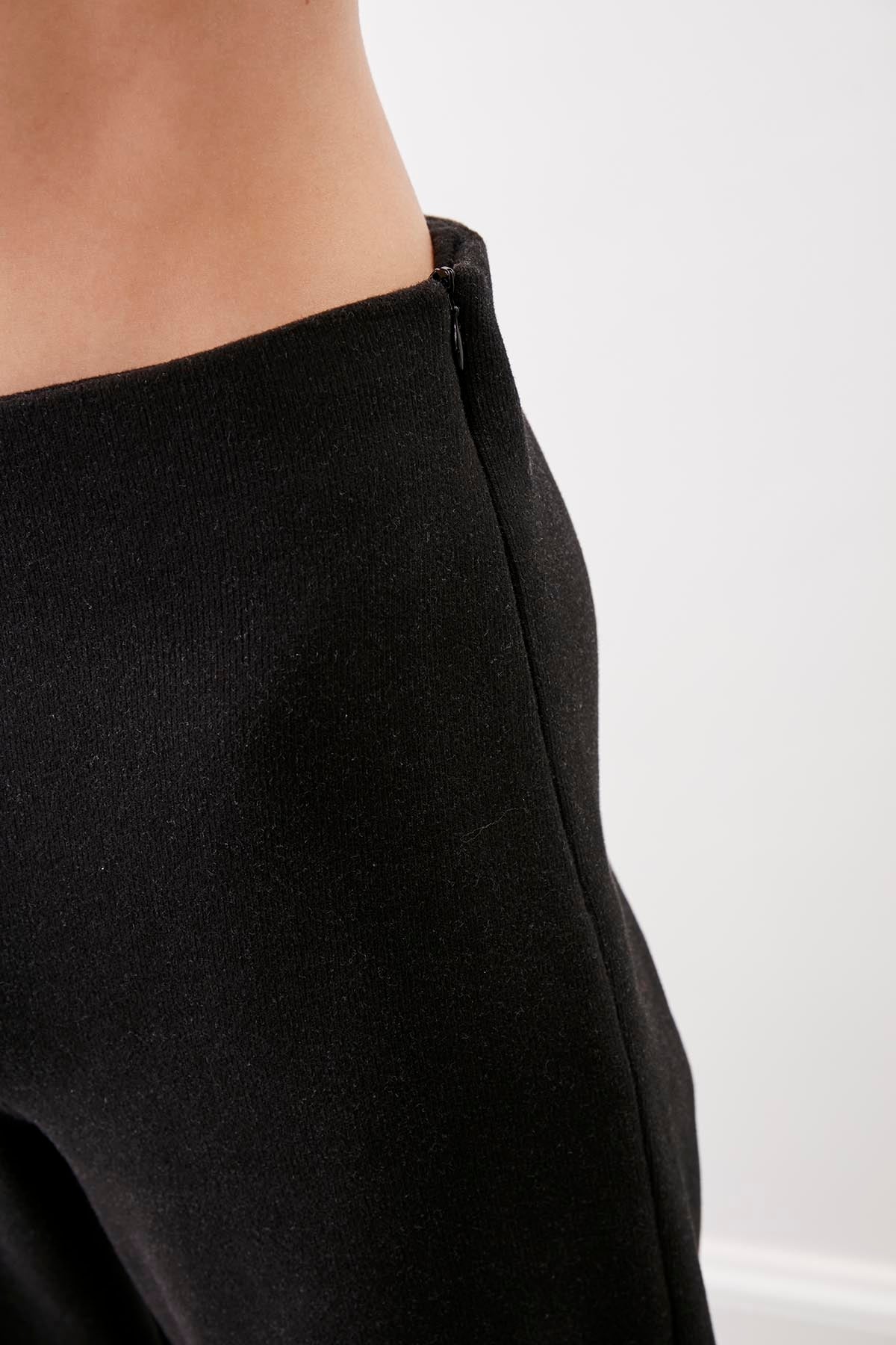 HIGH ELASTANE WAIST KNITTED TROUSERS