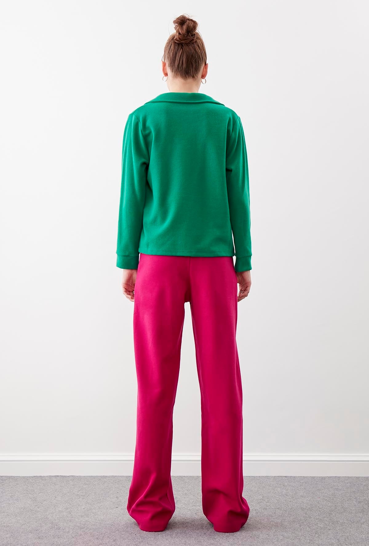 HIGH WAIST KNITTED TROUSERS