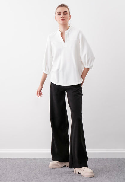 HIGH WAIST KNITTED TROUSERS