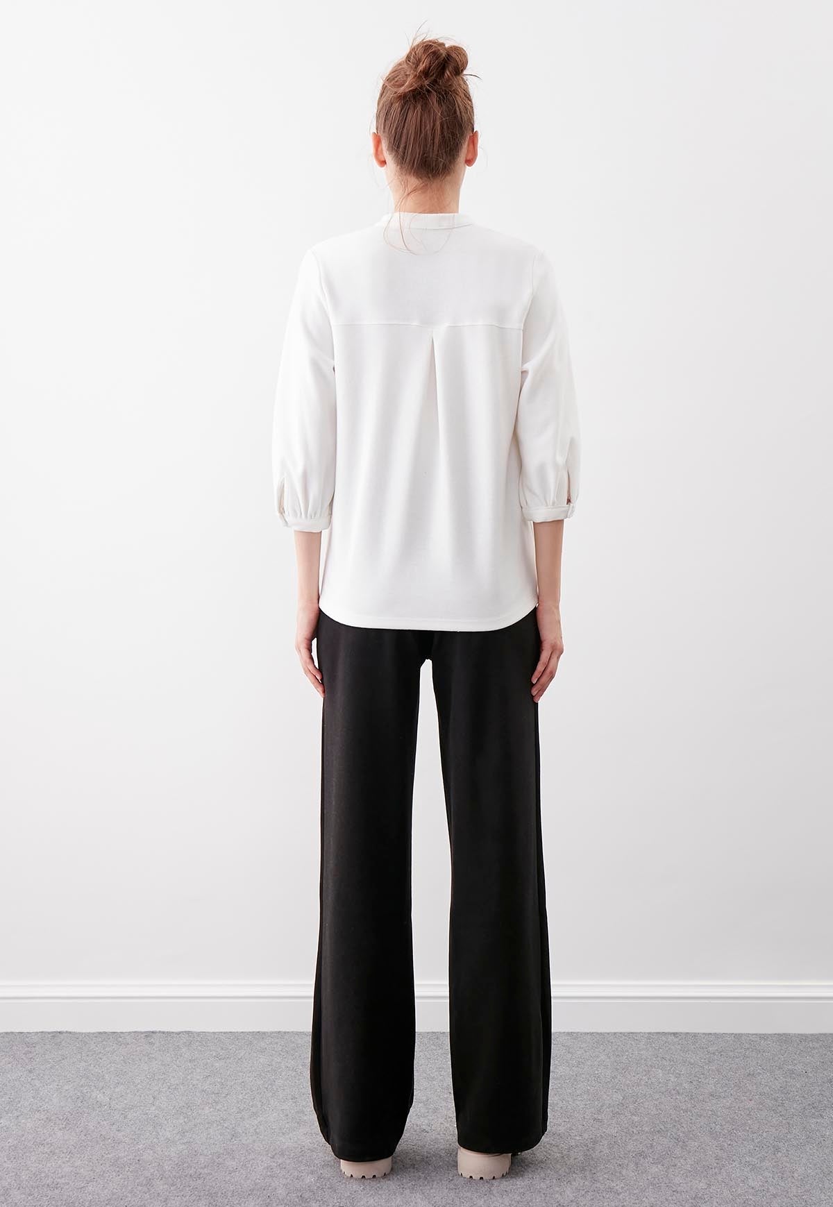 HIGH WAIST KNITTED TROUSERS