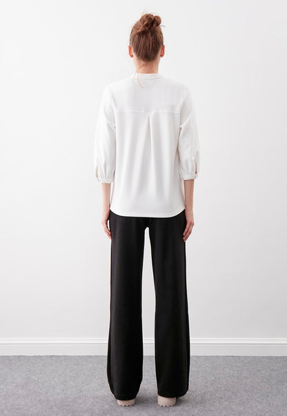 HIGH WAIST KNITTED TROUSERS