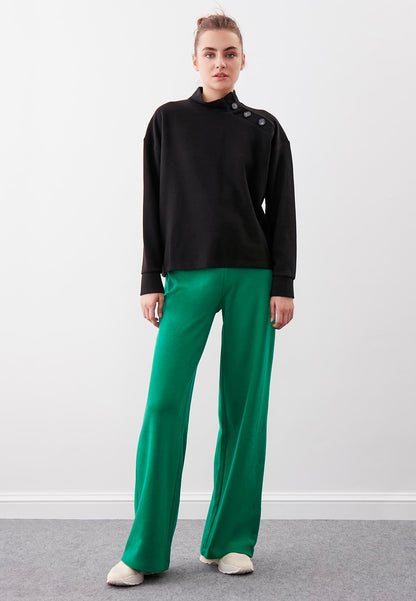 HIGH WAIST KNITTED TROUSERS