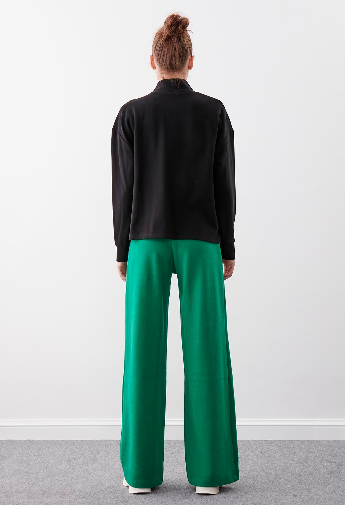 HIGH WAIST KNITTED TROUSERS