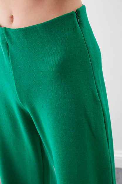 HIGH WAIST KNITTED TROUSERS