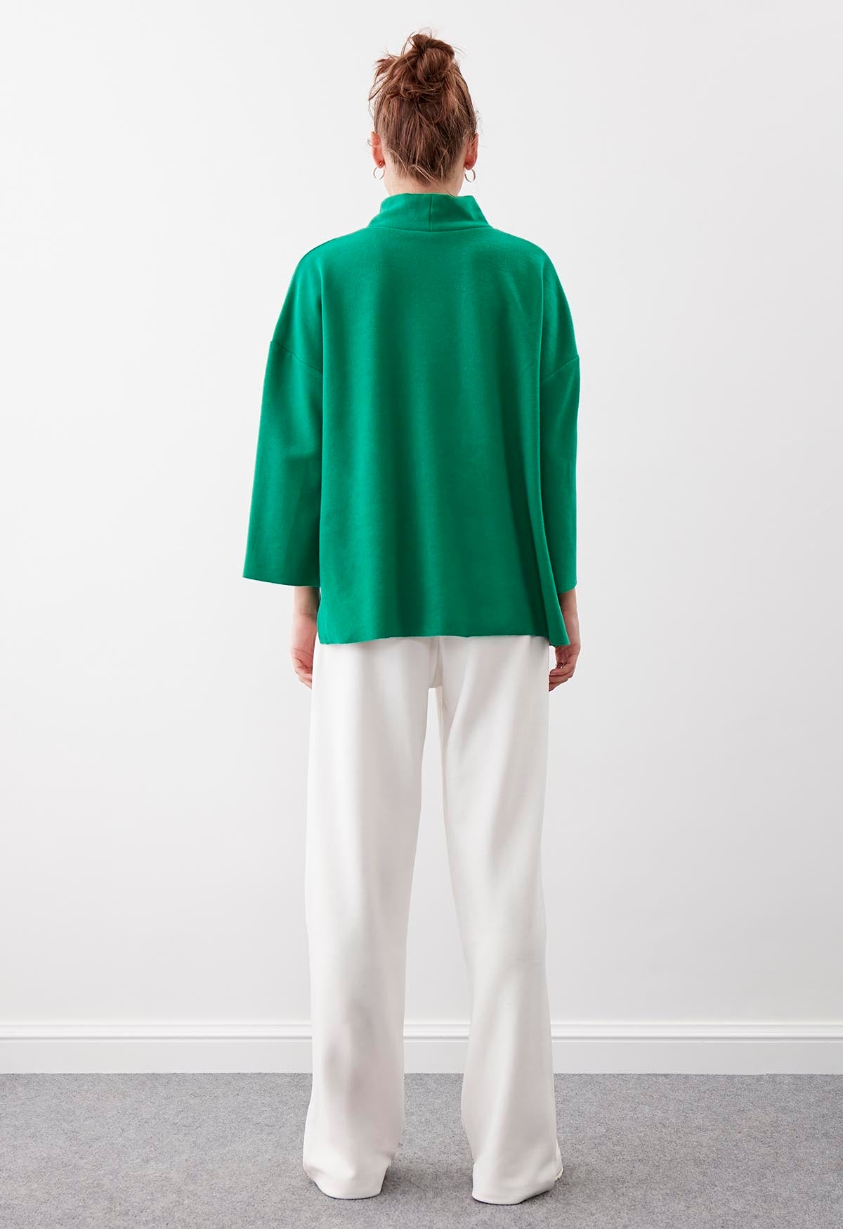 HIGH WAIST KNITTED TROUSERS