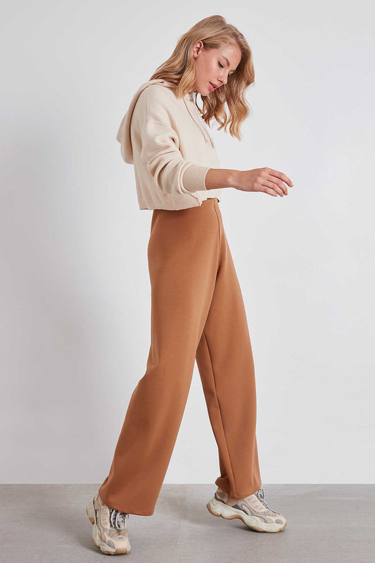 HIGH WAIST KNITTED TROUSERS