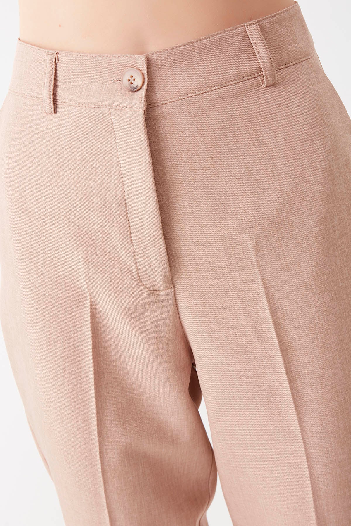 HIGH WAIST CROP CLIP TROUSERS