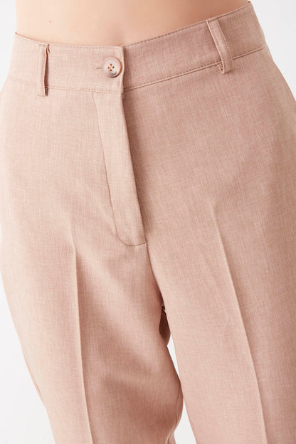 HIGH WAIST CROP CLIP TROUSERS