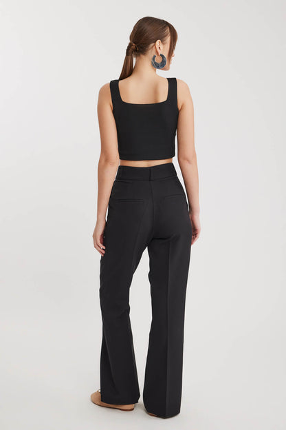 HIGH WAIST SPANISH CLOTH TROUSERS