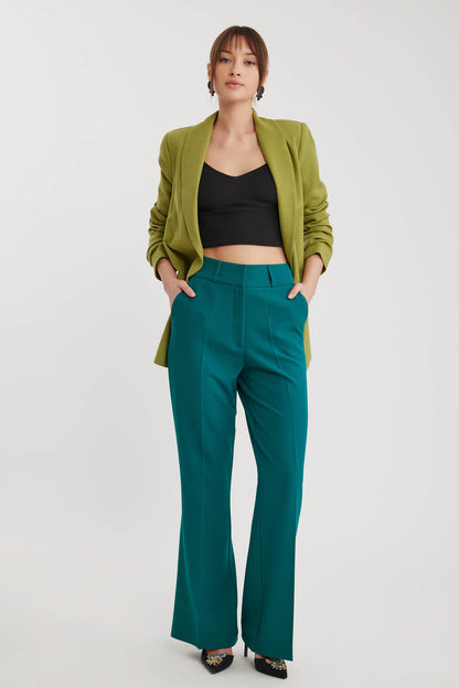 HIGH WAIST SPANISH CLOTH TROUSERS