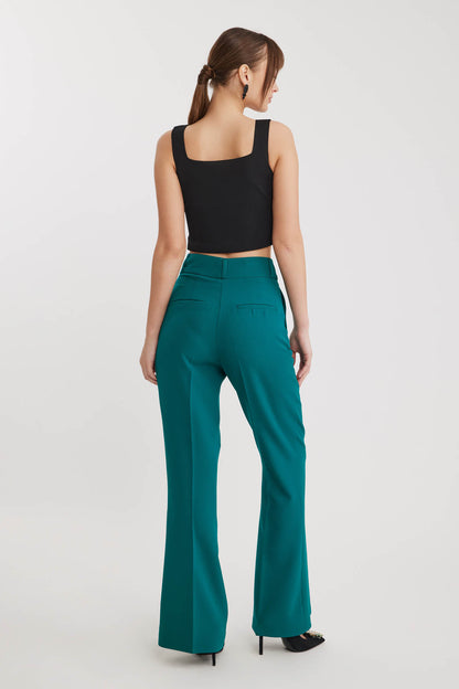 HIGH WAIST SPANISH CLOTH TROUSERS