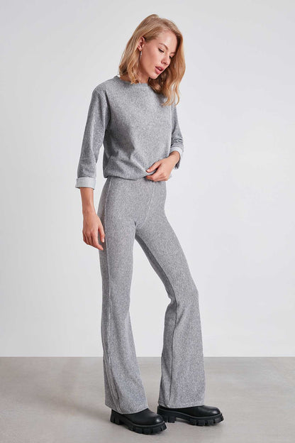 HIGH WAIST SPANISH KNITTED TROUSERS