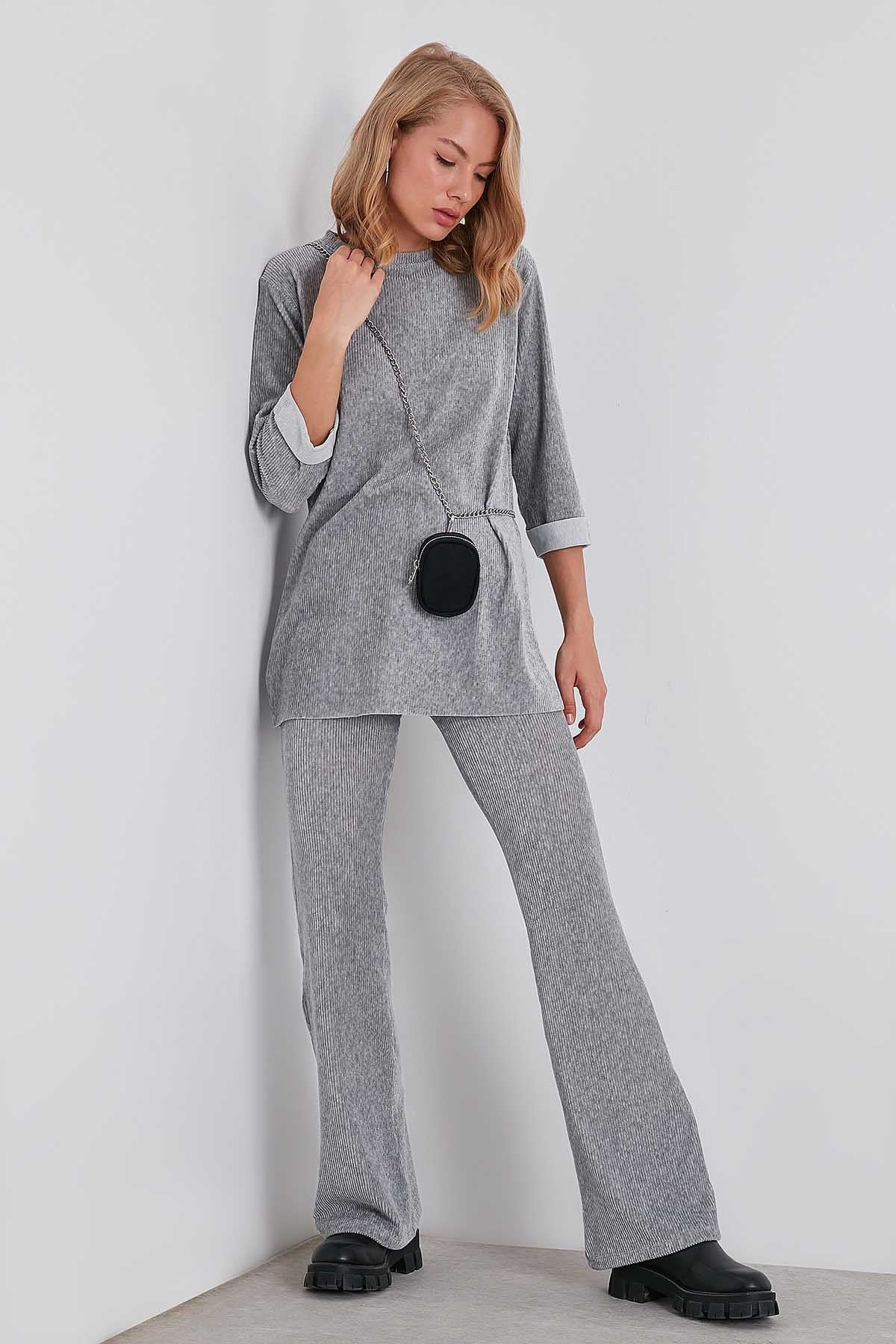HIGH WAIST SPANISH KNITTED TROUSERS