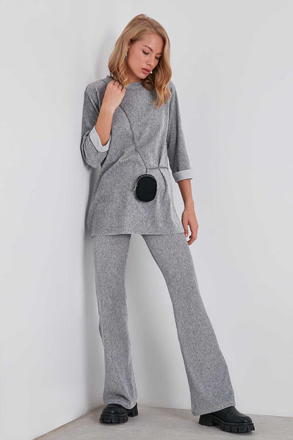 HIGH WAIST SPANISH KNITTED TROUSERS