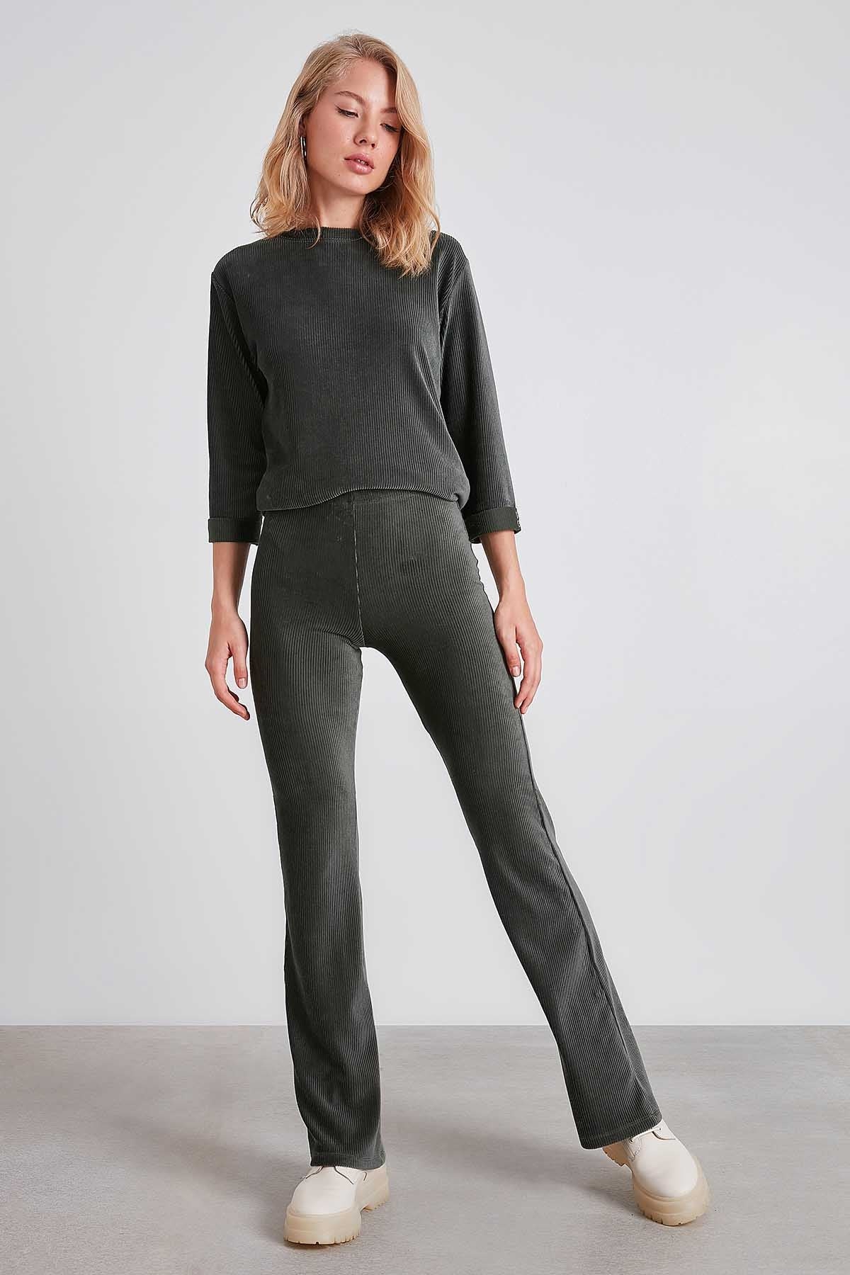 HIGH WAIST SPANISH KNITTED TROUSERS
