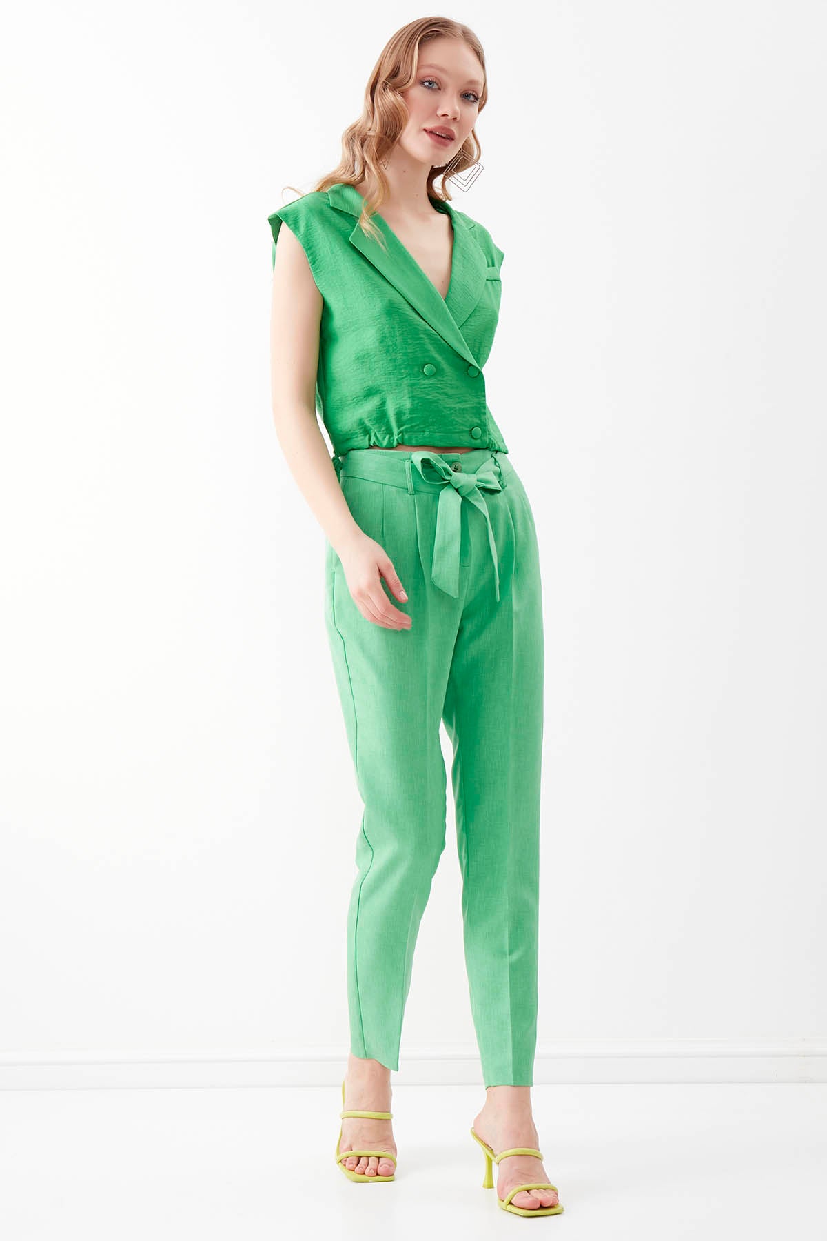 HIGH BELT TROUSERS